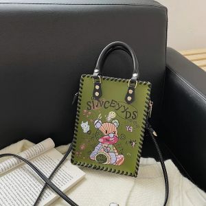 トートペーパーバッグDiy Sewing Kitポータブル女性ハンドバッグ肩の手作りPUバッグアクセサリーレディーガール22cm * 16cm * 8cm