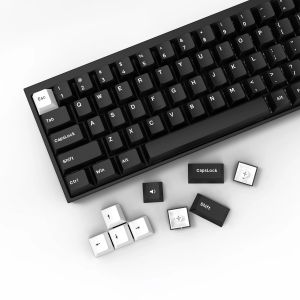 Accessoires 168 Tasten WOB Black PBT -Schlüsselkaps Kirschprofil Doppelaufnahme für mechanische Gamer -Tastatur für GK61 Anne Pro 2 Gateron MX Switches