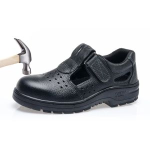 Scarpe di sicurezza degli stivali funzionano in pelle stivali sandali estate in acciaio traspirato sneaker saccheggia antismashing designer prevenire la foratura