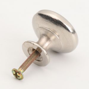 Round Cabinet Knobs Zinc Alloy/Aluminium Alloy Kitchen Cupboard Door Pulls Drawer Alloy Handles With Screws Furniture Hardware