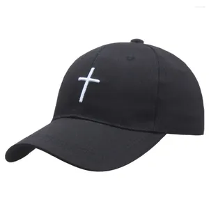 Caps de bola homens homens Moda Bordado Cross Baseball Cap algodão Snapback Papai Capéu Bone Summer Casal Street Hip Hop Gorras