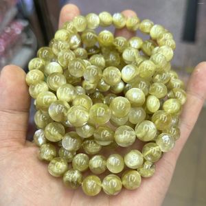 Strand Lepidolitharmband für Frauen echte Perlen Heilung Steinbänder 11mm 7,5 ''
