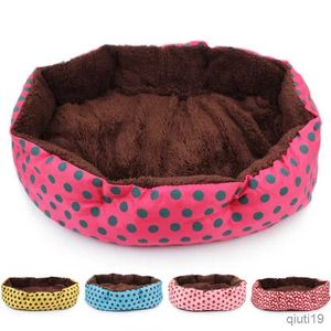 Кошачьи кровати мебель для домашних животных теплое зимнее собачье кровать для кошачья кровать мягкая шерстя