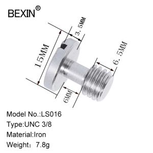 Quick release screw camera screw 3/8 inch camera accessories adapter mount plate screw for the camera quick shot plate tripod