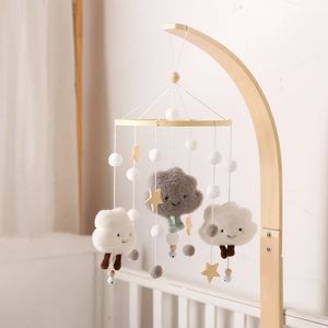 Baby Cloud Rattles Crib Mobils Toys 012 månader Bell Musical Box Bed Bed Toddler Carousel For Toy Gift 240409
