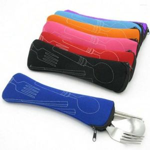 Dinnerware Sets Travel Packaging Tableware Bag Portable Without Case Picnic Fork Spoon Cutlery Bags