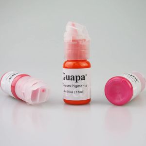 15 ml/flaskan permanenta sminkfärg för läppkontur Mikroblading Lip Blush Beauty Tattoo Pigment Color Art Supplies