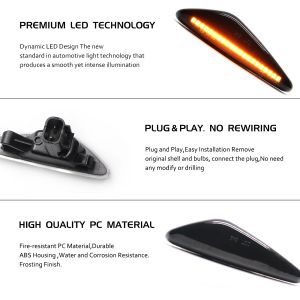 LED Dynamic Side Marker Light für Mazda 6 Atenza GH 5 PräMacy CW RX-8 MX-5 für Fiat Spider Blindespiegel-Lichtanzeige