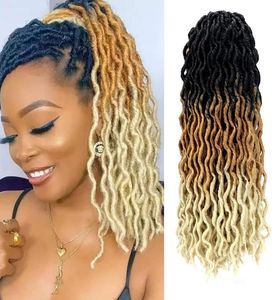 Gypsy Locs Crochet Blaids Faux Locs 18 polegadas Brachet Braiding Hair Extension LS187662451