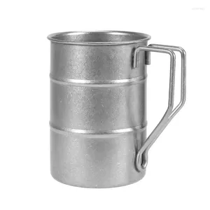 Mugs Outdoor Stainless Steel Water Cups Large Capacity Beer Retro Teacups Do Old Wide Mouth Camping Self-Driving Trip