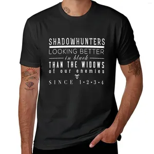 Polos masculinos Os instrumentos mortais: Shadowhunters T-shirt pesos pesados mais tamanhos