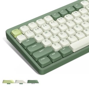 Accessori 143 Chiave verde a basso profilo PBT KeyCaps doppio scatto tappi chiave personalizza