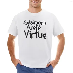 Herrpolos eudaimonia arete dygd | Grunge vintage stil forntida stoisk filosofi visdom motivation inspiration t-shirt