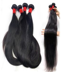 BeautyStarquality Long Virgin Raw Indian Hush Hair Extensions Wave 36 38 40 inch virgin remy hair leave1352180