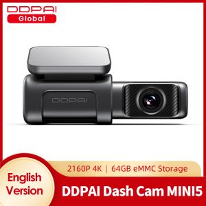 DDPAI Dash Cam Mini 5 4K 2160p HD DVR CARAM SIMAT SIMND Android WiFi Auto Drive Pojazdów wideo