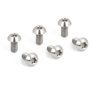 12st Titanium Bolts M5x10 Skruvbult för skivbromsrotorer Mountain Bike T25 Torx Head Bicycle Disc