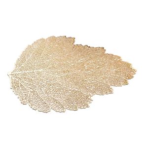 Placemat Table Mat Simulation Plant Leaf PVC Decorative Pad Coasters Decoração Home Decoration6258456