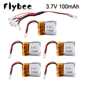 3,7V 100mAh Li-Po Battery de 1,25 mm para WLToys V272 V282 V292 para Hubsan Q4 H111 Mini RC Quadcopter Drone Battery