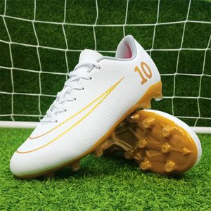 Hot Sale Shoes de futebol azul barato para crianças de baixo corte de pico longo