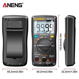 Aneng An8009 True-RMS Digital Multimeter Transistor Tester Concacitor Tester Автомобильный электрический электрический емкость измеритель температуры температуры температуры