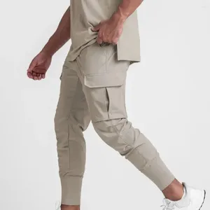 Men's Pants 2024 Cargo Summer Thin Loose Quick-Drying Elastic Leggings Running Training Sweatpants Casual Trend Trousers