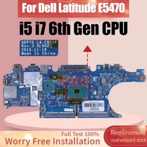 Motherboard für Dell Latitude E5470 Laptop Motherboard LAC831p 0476JC 02MMKG 0792TC I56300HQ/6440HQ I76820HQ Notebook Mainboard