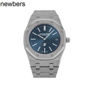 Homens Audempigut Luxury APS Factory assista a Movimento Swiss Royal Oak #034;Jumbo #034;Relógio de aço automático 15202st.oo.1240st.01p7k2