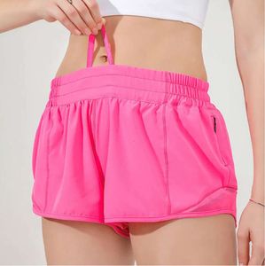 LL Women Yoga Shorts Stroje z ćwiczeniami zużycie fitness zużycie lutu krótkie spodnie Dziewczęta Elastyczne kieszenie sportowe Kobiety legginsy 102ess