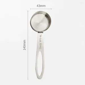 Misurazione strumenti di alta qualità da caffè tazze da cucchiaio foglie di tè da tè da 140x43 mm producendo cucina crema maniglia lunga