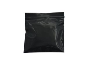 500PCSLOTスモールブラックオパクジップロック再シール可能なジッパービニール袋グリップシールポーチ小売バッグジッパープラスチックパッケージ6146651