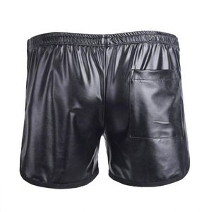 Men039S Shorts Faux Leather Boxer Trunk Wetlook Lounge Sports Short Pants Boxers Casual Men5336920