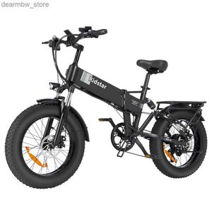 Cyklar Ny Ridstar -vinnare Folding Ectric Bike 1000W 48V 15Ah Fat Däck Ebike Mountain Bike 20 tum Ectric Bicyc Cycling Us Spot L48