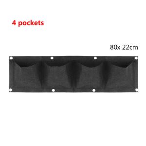 2/4/9 Pockets Vertical Garden gow bags Plant Wall Hanging Planting pots Green black Grow Planter vegetable Gardening Supplies