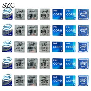 5PCS Intel Core I5 I7 I5 I5 I3 EVO CPUステッカーラベルラップトップ用デスクトップコンピュータータブレットパーソナライズされたDIY装飾