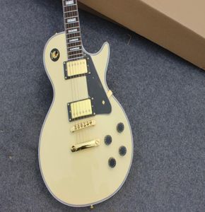 Wysokiej jakości gitara elektryczna gitara niestandardowa Wfingerboard Rose -Rose -Rose -Rose Hardware Gold Stated Binting Mnoż Kolor Żółty 9284094