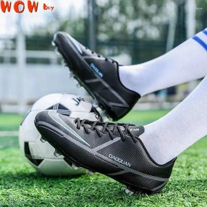 American Football Buty Duży rozmiar Ultralight Soccer Turf Traint Buty Kids Kids Outdoor Anti-Skid Long Spikes Cleakers