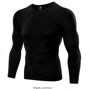 Plus Size Men Compression Base Layer Tight Top Shirt Under Skin Long Sleeve T-shirt Tops Tees 6 Colors