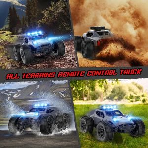 Remote Control Drift Racing RC Car with LED Light 2WD Off Road Climbing High Speed Vehicle Outdoor RTR Cars Toy Gifts for Kids