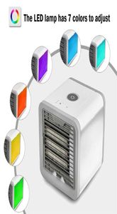 Ny ankomst USB Mini Portable Air Conditioner Firidifier Purifier 7 Colors Light Desktop Air Couling Fan Air Cooler Fan för Office2084760