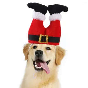 Dog Apparel Pet Funny Christmas Clown Hat Adjustable Size Machine Washable Headgear Supplies For Dogs Cats