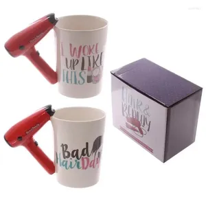 Mugs Environment Cute Makeup Tool Cup Creative Boots High Heels Hair Dryer Scepter Handle Mug Water