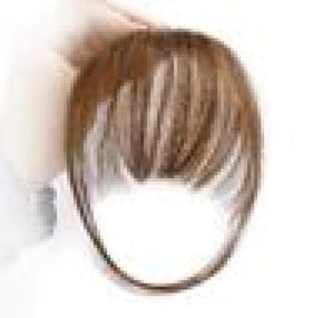 Capelli umani naturali naturali Bangsfringe a mano Mini piatti Flat Clipin Extension Bleach Blonde2562893