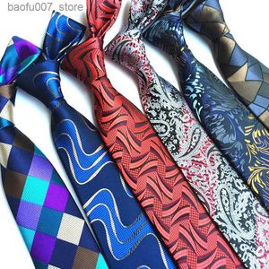 Neck Ties Polyester jacquard mens tie big flower spike fashion trendy tieQ