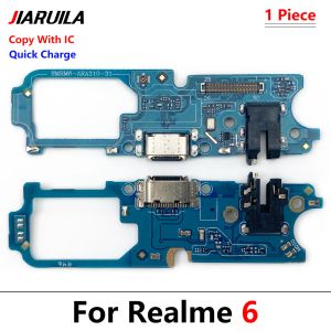 Oppo Realme 7 6 6i 5 5i 3 Pro C11 C20 Charge Board Connector Repair部品用のUSB充電ドックポートボードフレックスケーブル