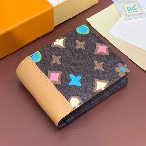 M61695 Women SLENDER Short Wallets damiervicetine Handbag Luxurys Designers Bag Ladies Travel Wallet Coin Purse With Original Box