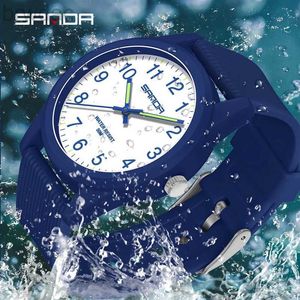 Женские часы Fashion Simple Quartz Sport Watches Япония оригинальные батареи Quartz Bristatch Women Man Watch Waters Sanda Clock New Style 240409