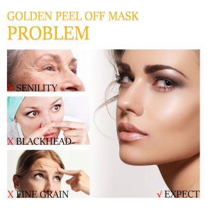 24k Gold Peel Off Mask Remover Blackhead Acne Anti Envelhecimento levantamento de envelhecimento Firmagem Limpeza de óleo Controle de óleo Poros de face Cuidado com a pele