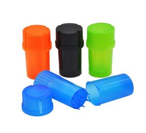 Plastic Grinder Med Container 3 Parts Tobacco spice Grinder Crusher herb 42mm diameter Smoking Kitchen Accessories2252479