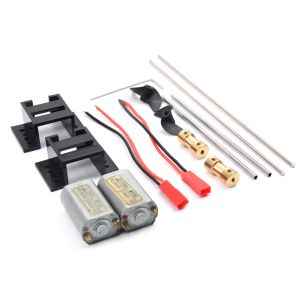 180 Motores Motor magnético forte 5A x2 Kit escovado ESC 3V-9V eixo de acionamento de 15 cm+CCW D30 Hélice+2 ~ 2mm acoplamentos para barcos RC