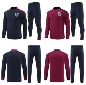 24 25 ENGLANDs tracksuit soccer jersey training suit KANE STERLING ZIYECH MOUNT FODEN SAKA 24/25 training suit MEN kids kit national football sets uniform